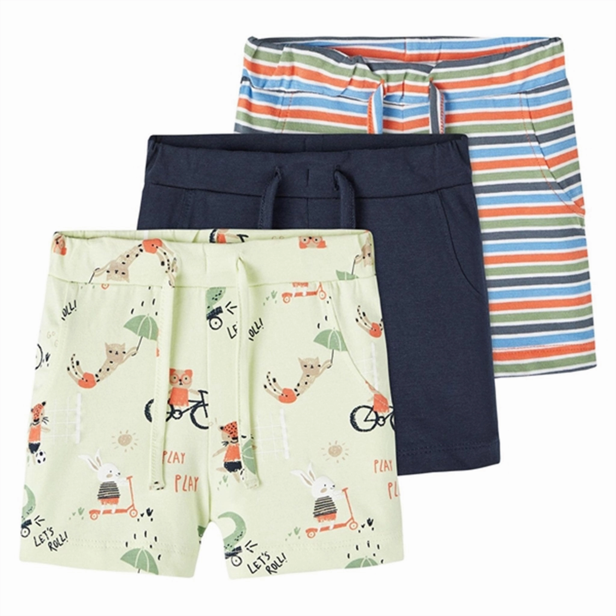 Warm Weather Wear Name it Bright White Foris Shorts 3-pack