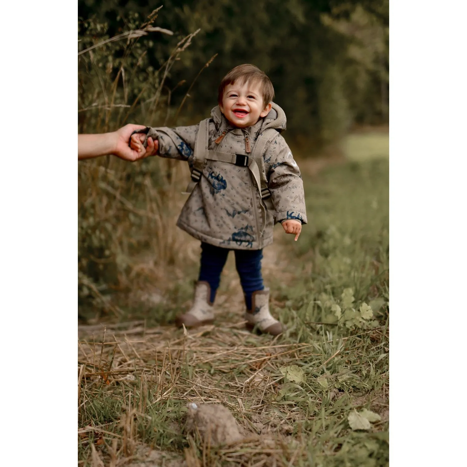 Mikk-Line Coriander Polyester Baby Jacket AOP Fresh Function