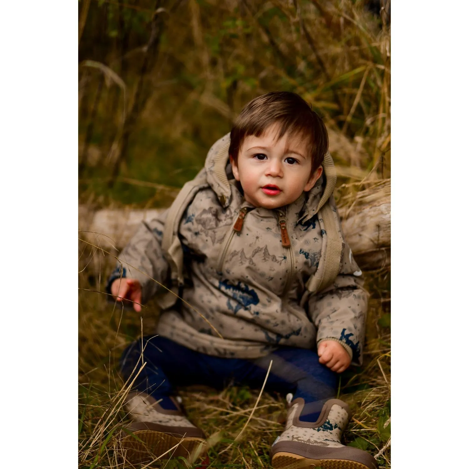 Mikk-Line Coriander Polyester Baby Jacket AOP Machine washable