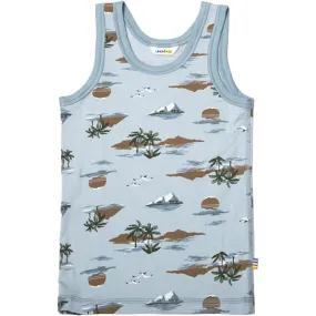 Office Wear Joha Bamboo Blue AOP Undershirt