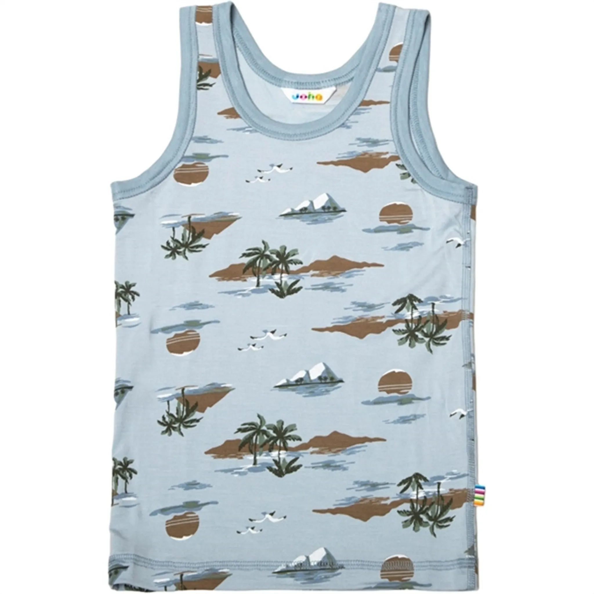 Office Wear Joha Bamboo Blue AOP Undershirt