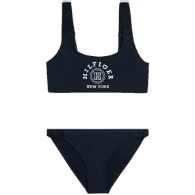 boundary Laser Cut Ventilation Holes Tommy Hilfiger Bralette Set Desert Sky