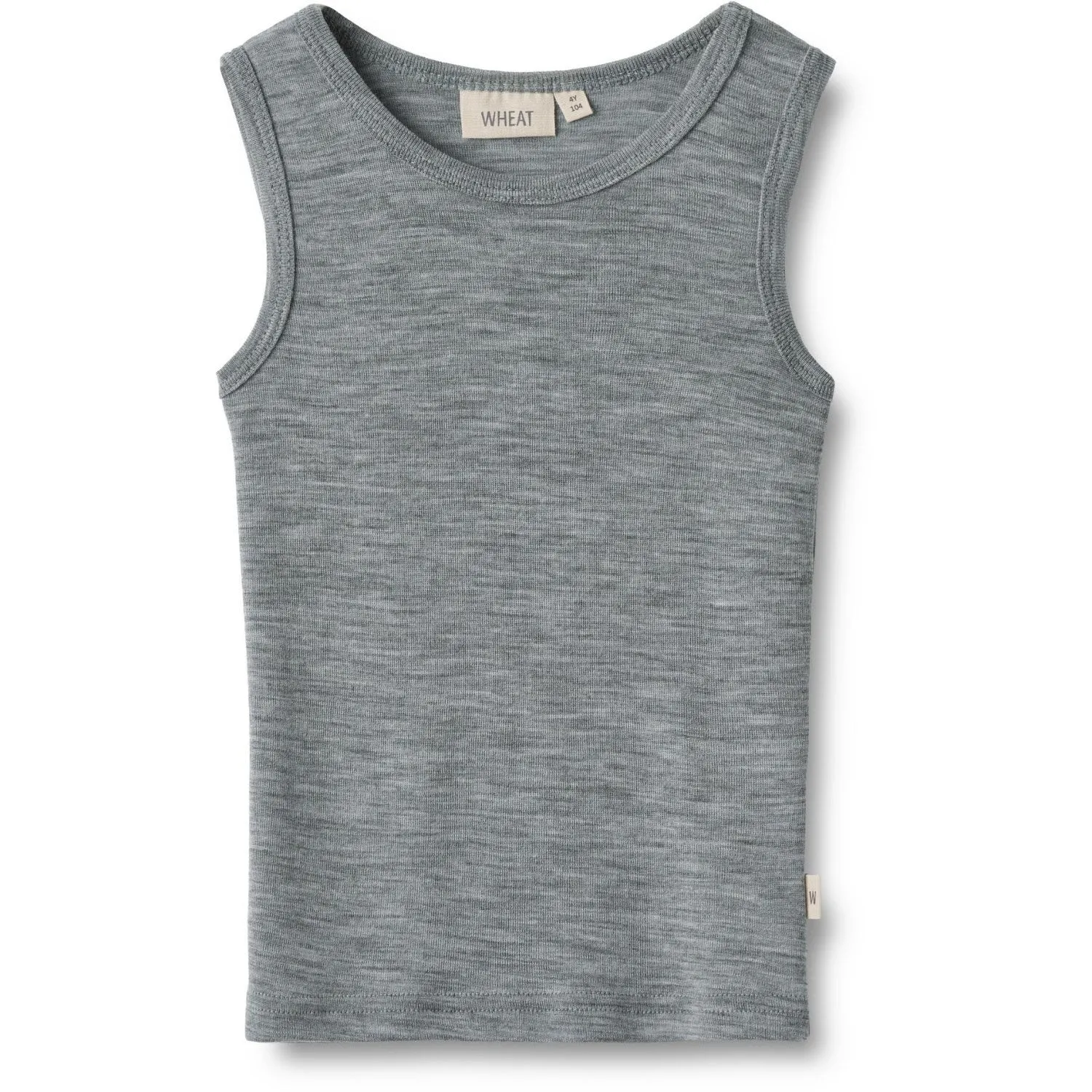 Easy to Wear acclaim Wheat Melange Grey Wool Singlet Iggy