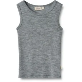 Easy to Wear acclaim Wheat Melange Grey Wool Singlet Iggy