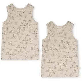 Reinforced Shoulder Design linen material That's Mine Dino Esta Milas Tanktop 2-Pak NOOS