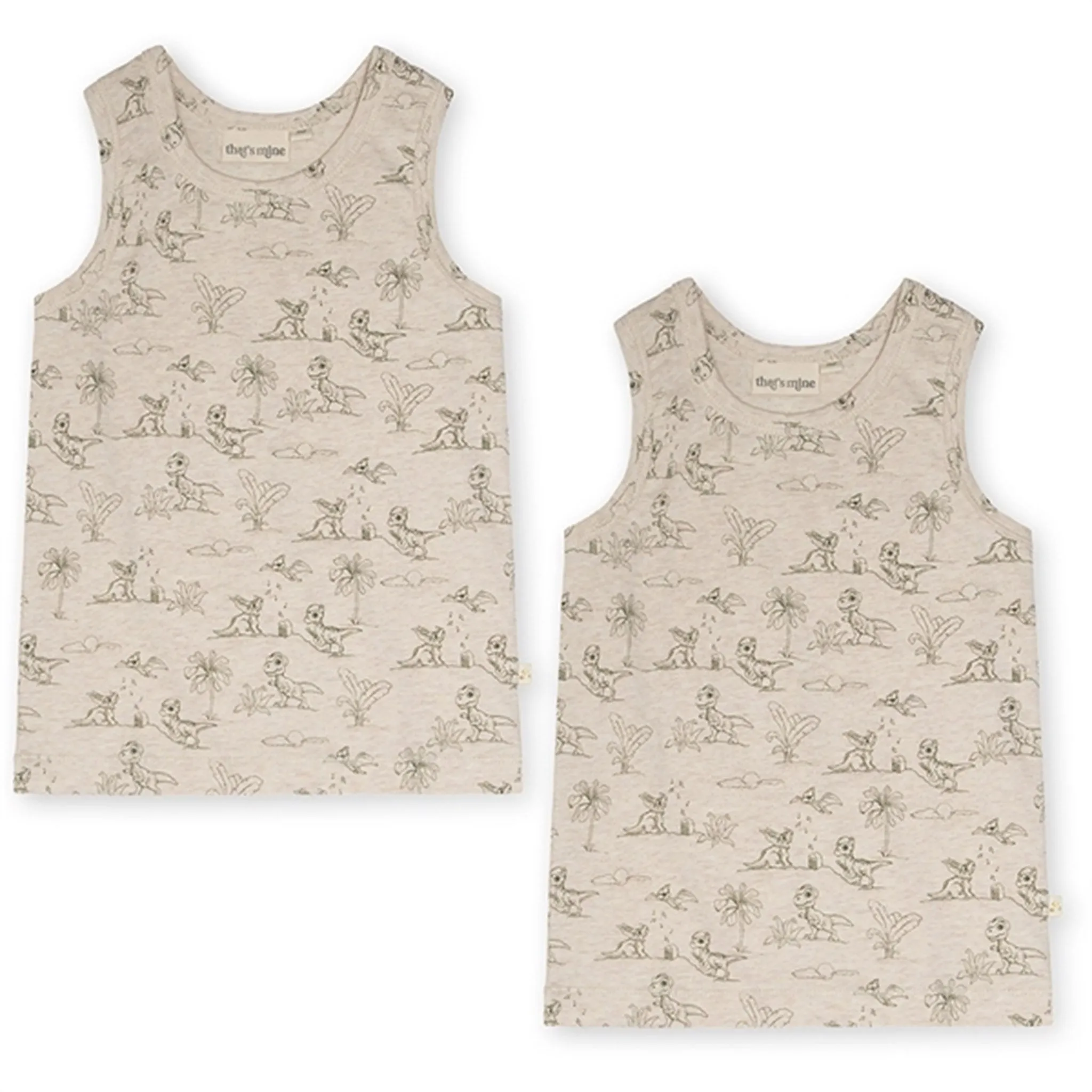 Reinforced Shoulder Design linen material That's Mine Dino Esta Milas Tanktop 2-Pak NOOS