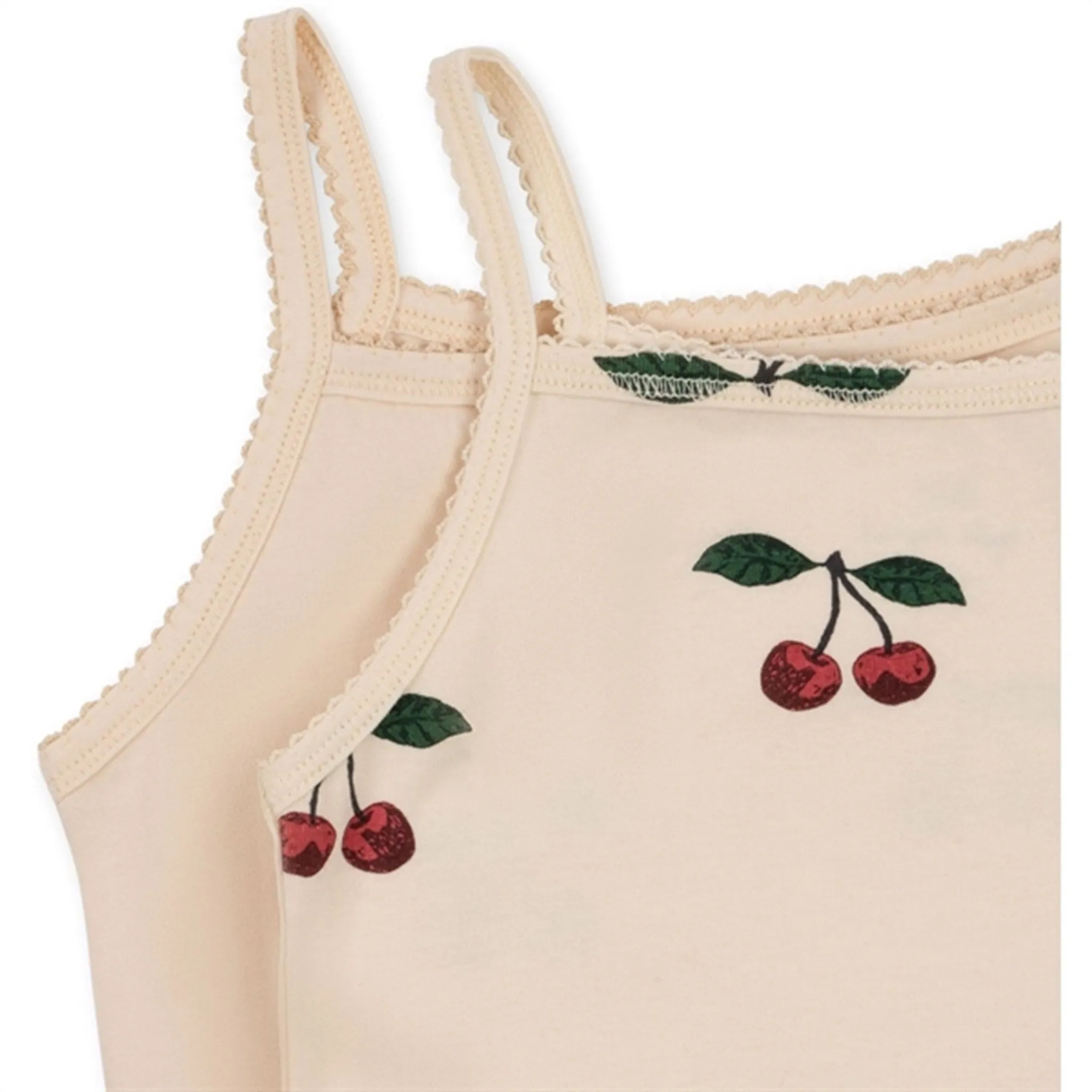 Konges Sl?jd Ma Grande Cerise/Nouvelle Peach Basic 2-Pak Strap Top Convertible Style Easy to match