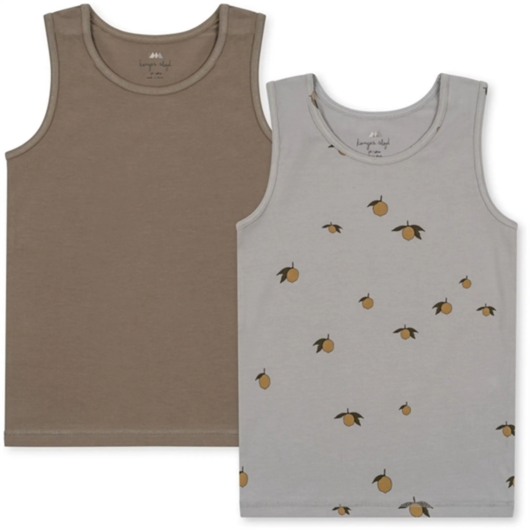 Konges Sl?jd Lemon Harbor/Brindle Basic 2-Pack Tanktop various occasions Running wear