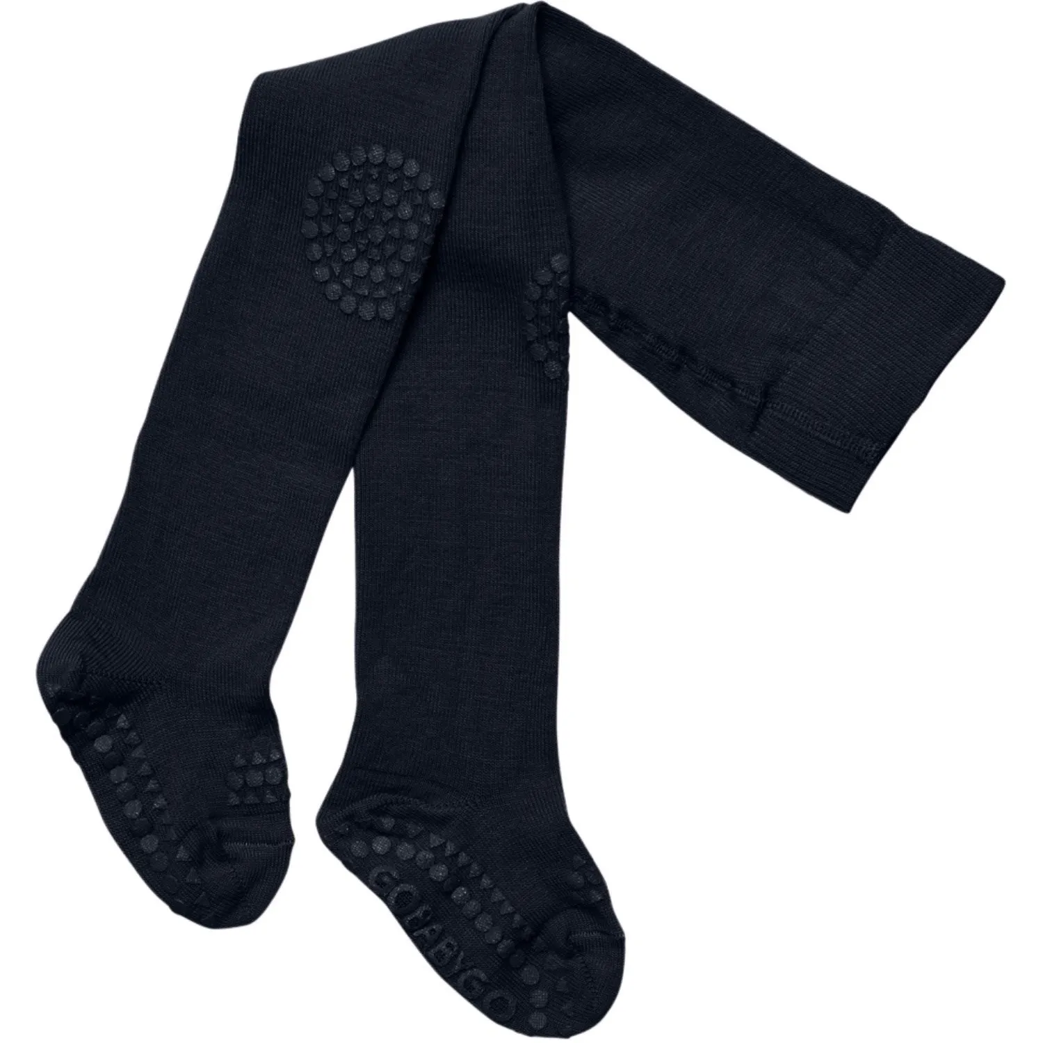 teenagers' Full-length-design Gobabygo Midnight Blue Crawling Tights anti-slip Wool