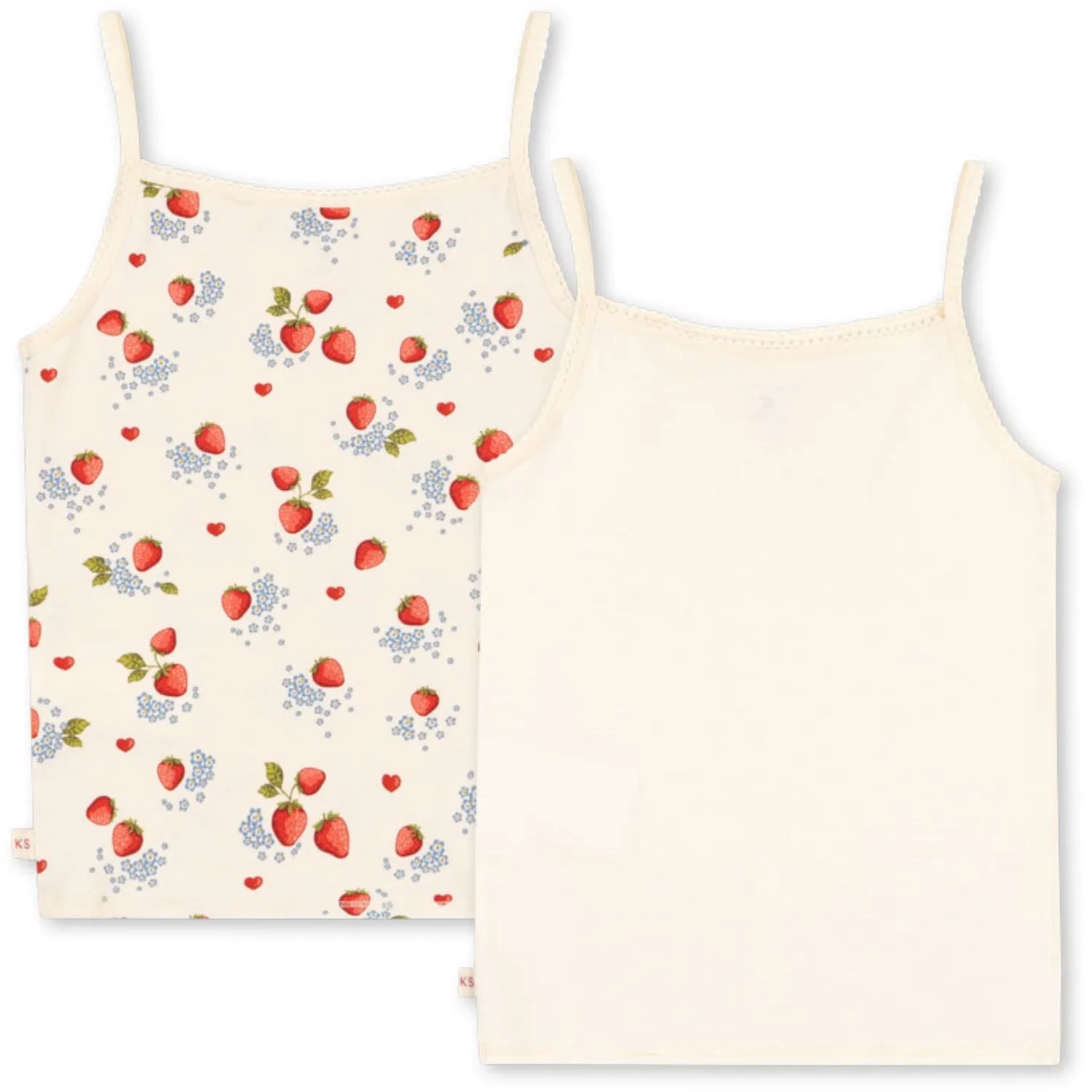 Konges Sl?jd Marmalade Mix Basic 2 Pack Strap Top Gots Elegant