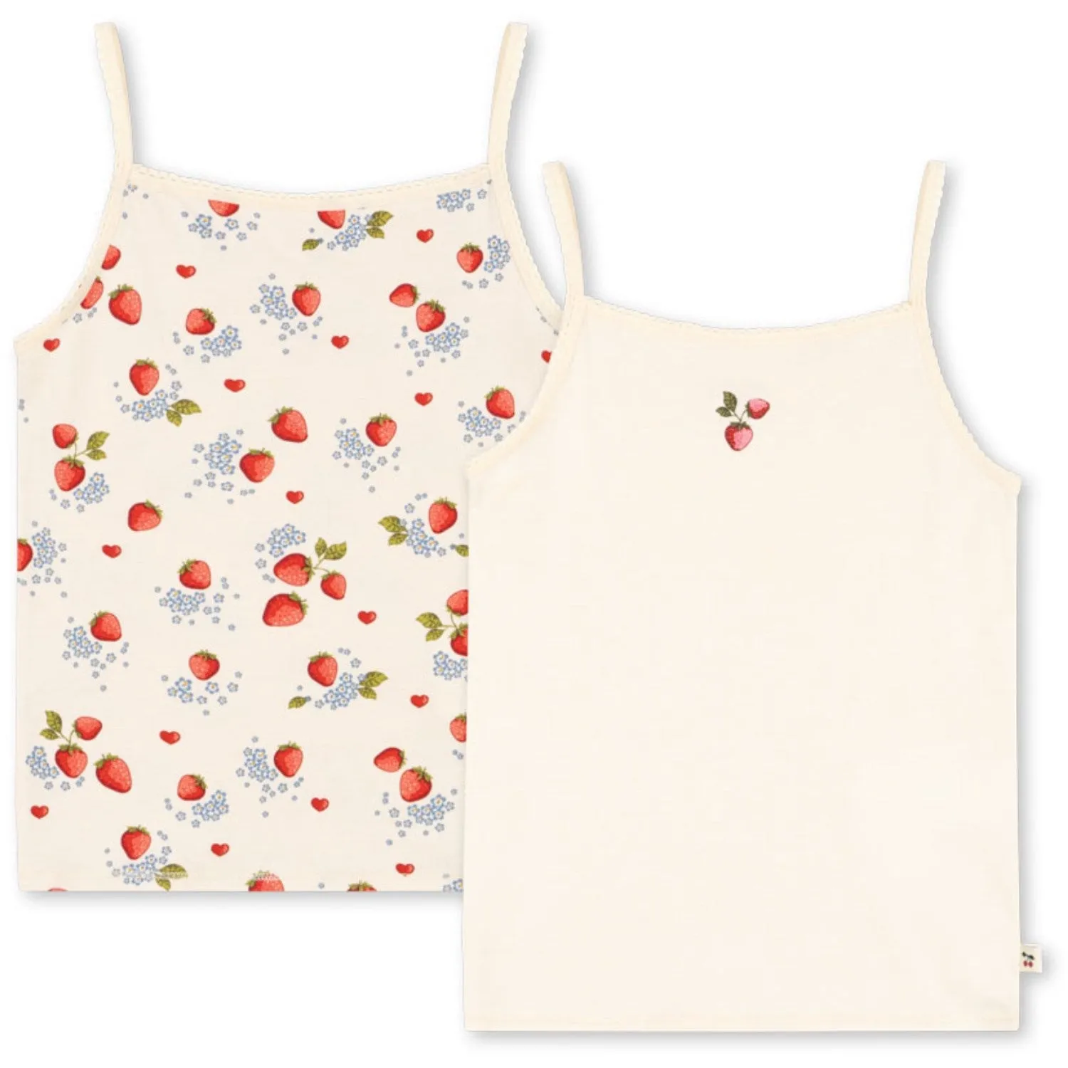 Konges Sl?jd Marmalade Mix Basic 2 Pack Strap Top Gots without buttons Option