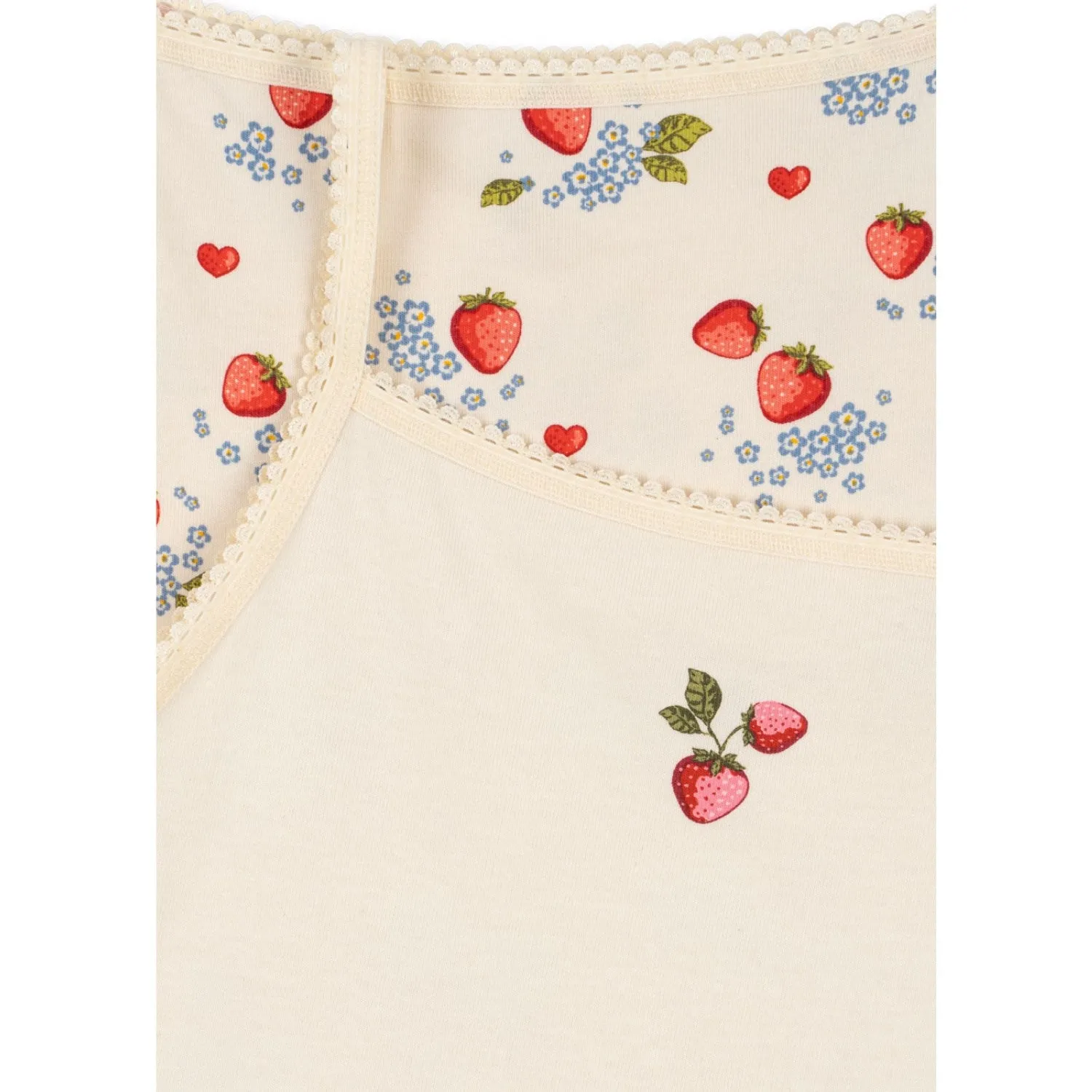 Snap fastener Konges Sl?jd Marmalade Mix Basic 2 Pack Strap Top Gots