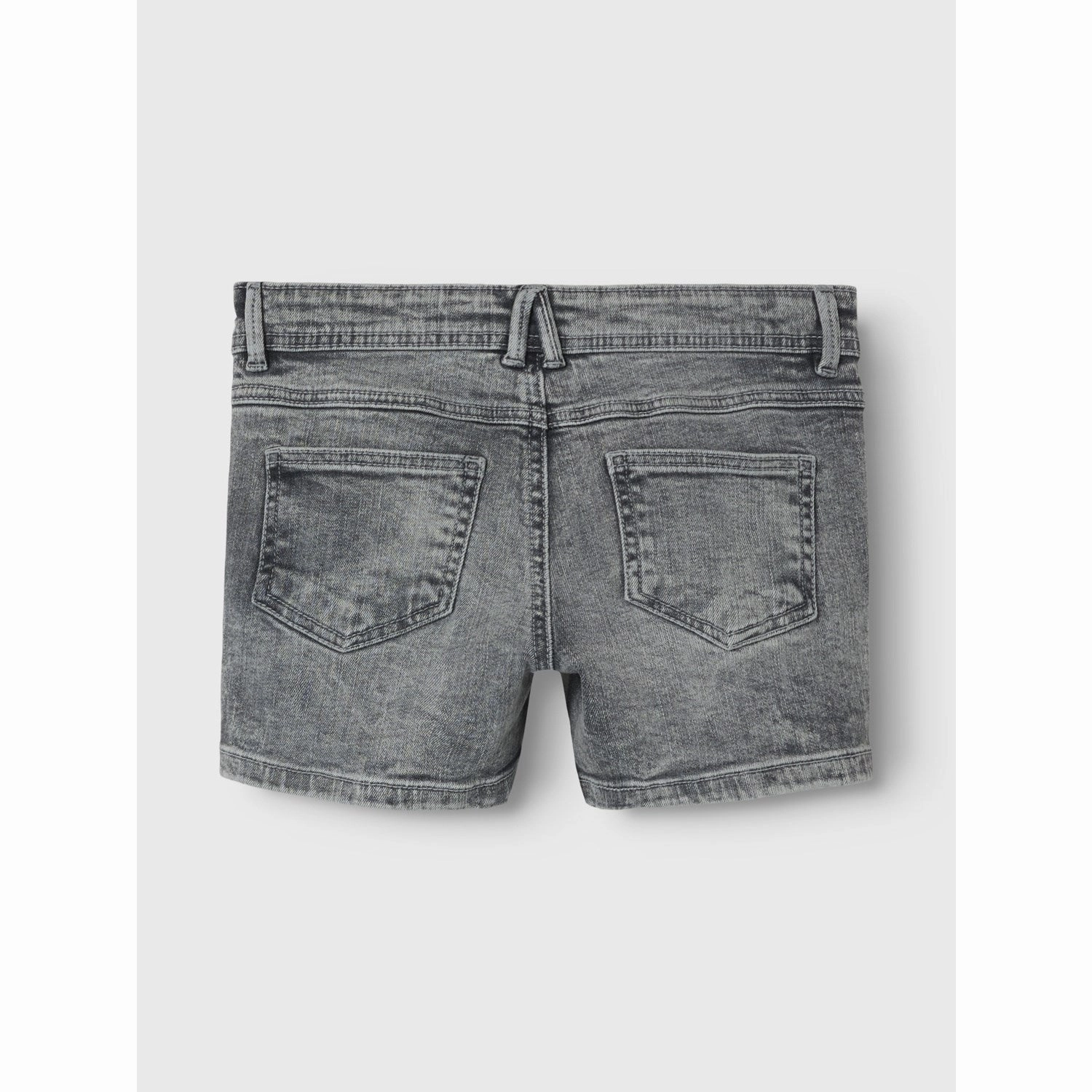 Name It Light Grey Denim Salli Slim Denim Shorts Noos Move Easy