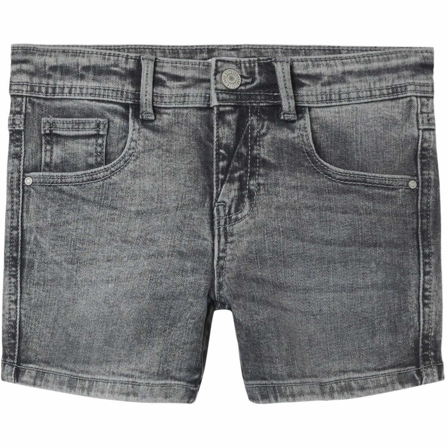 Name It Light Grey Denim Salli Slim Denim Shorts Noos Warm Days