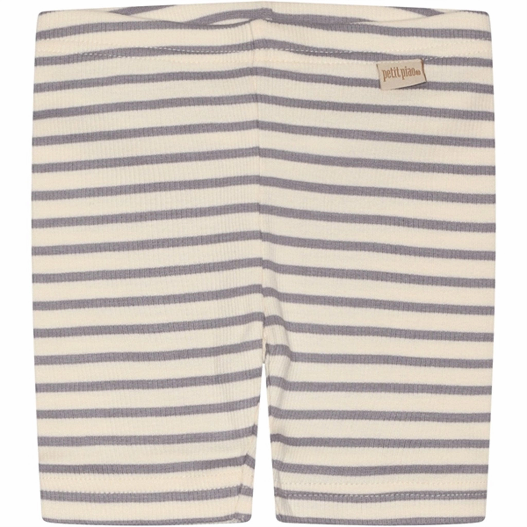 Petit Piao Dusty Lavender/Offwhite Shorts Tights Modal Striped Go Soft