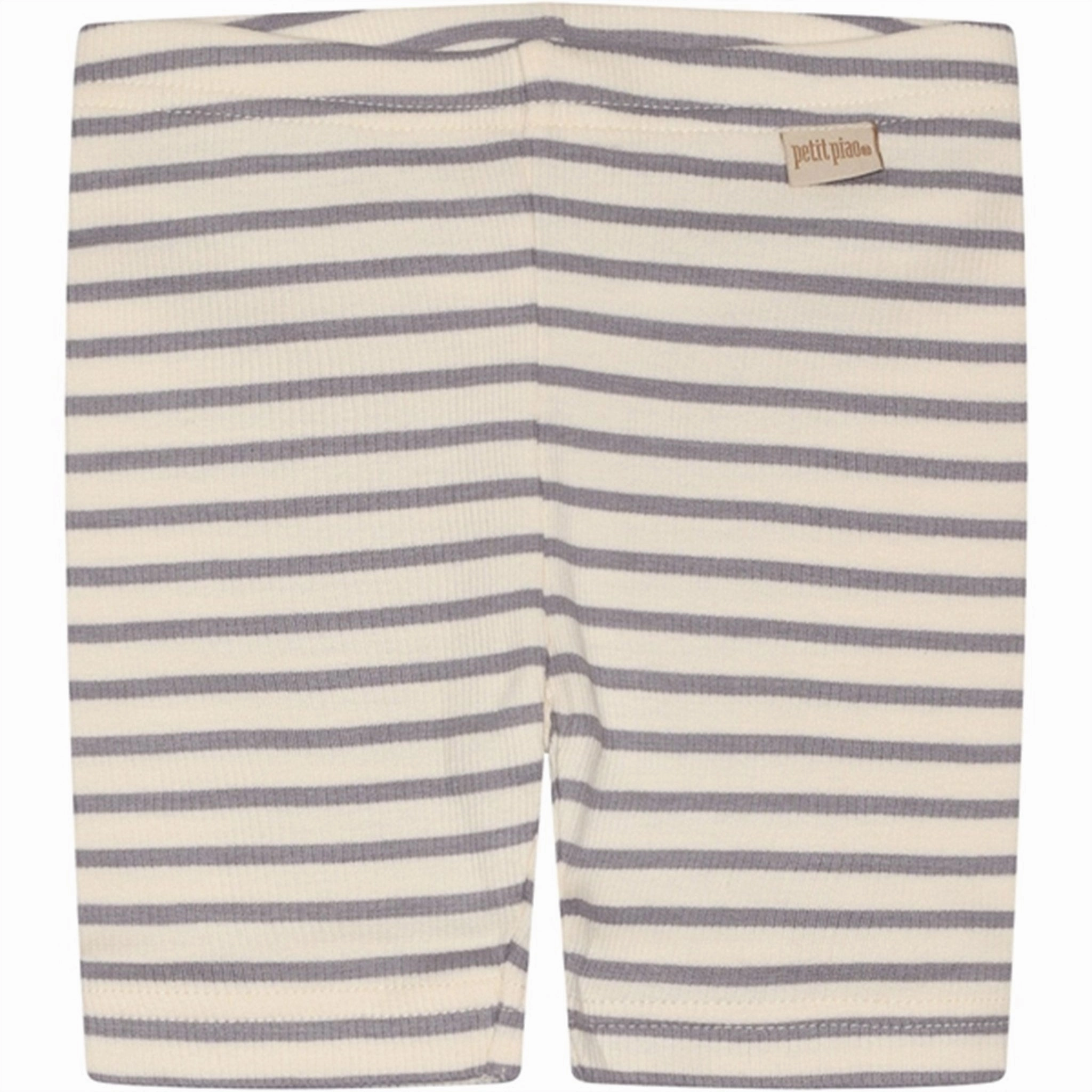 Petit Piao Dusty Lavender/Offwhite Shorts Tights Modal Striped Unique Piece Running Gear