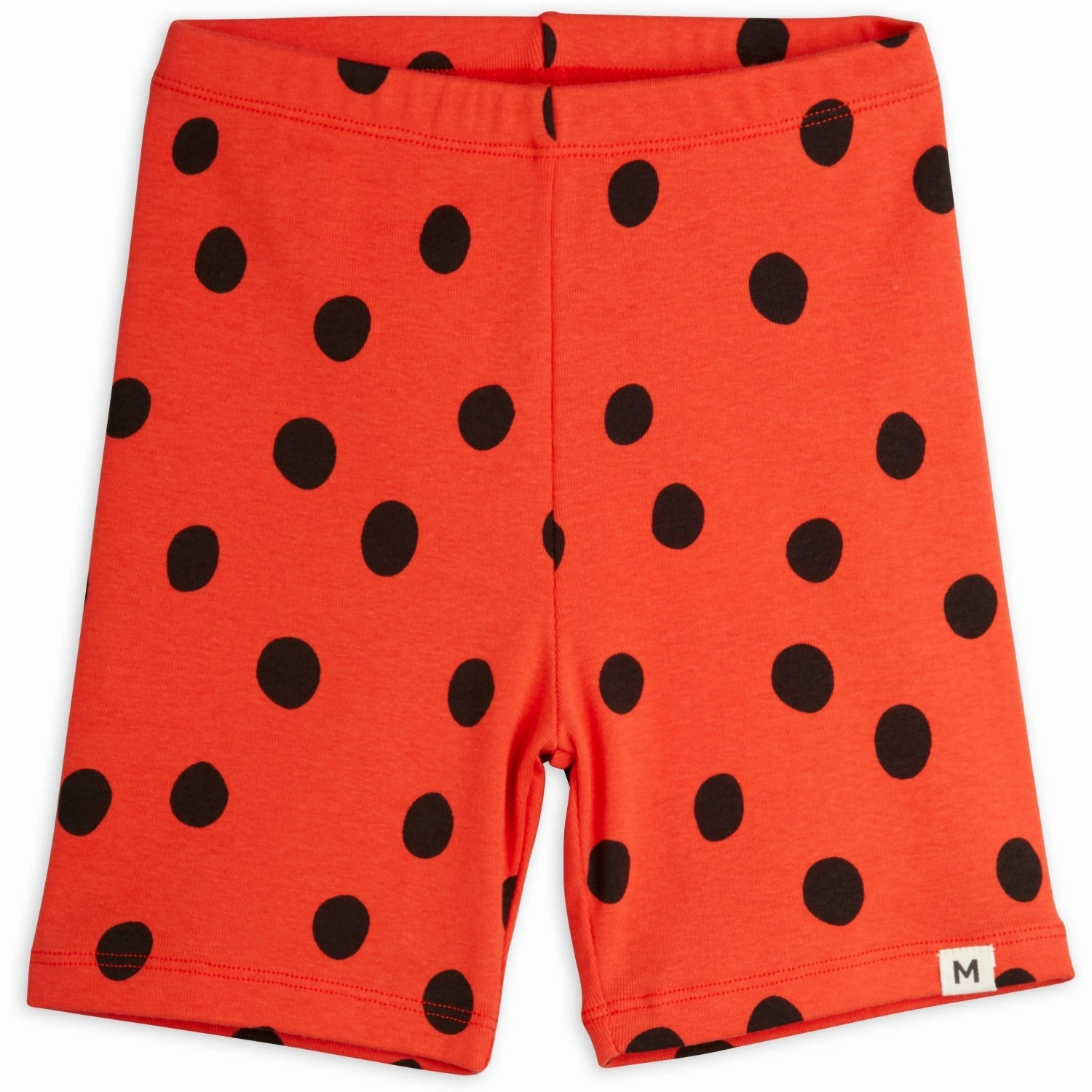 Mini Rodini Red Dots AOP Bike Shorts Breathable Mesh Panels