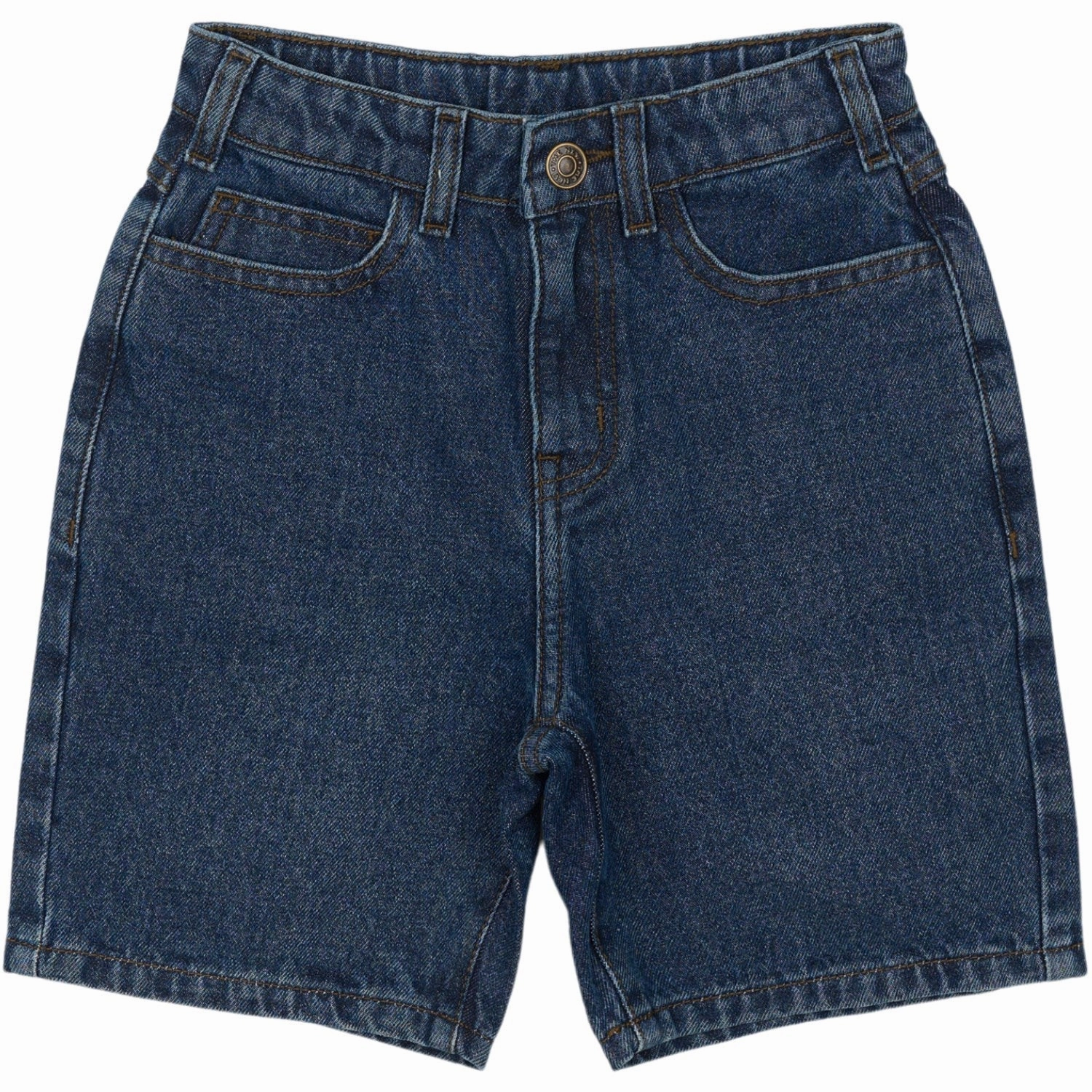 The New Medium Blue Denim Re:turn Loose Fit Shorts Extended Inseam Options