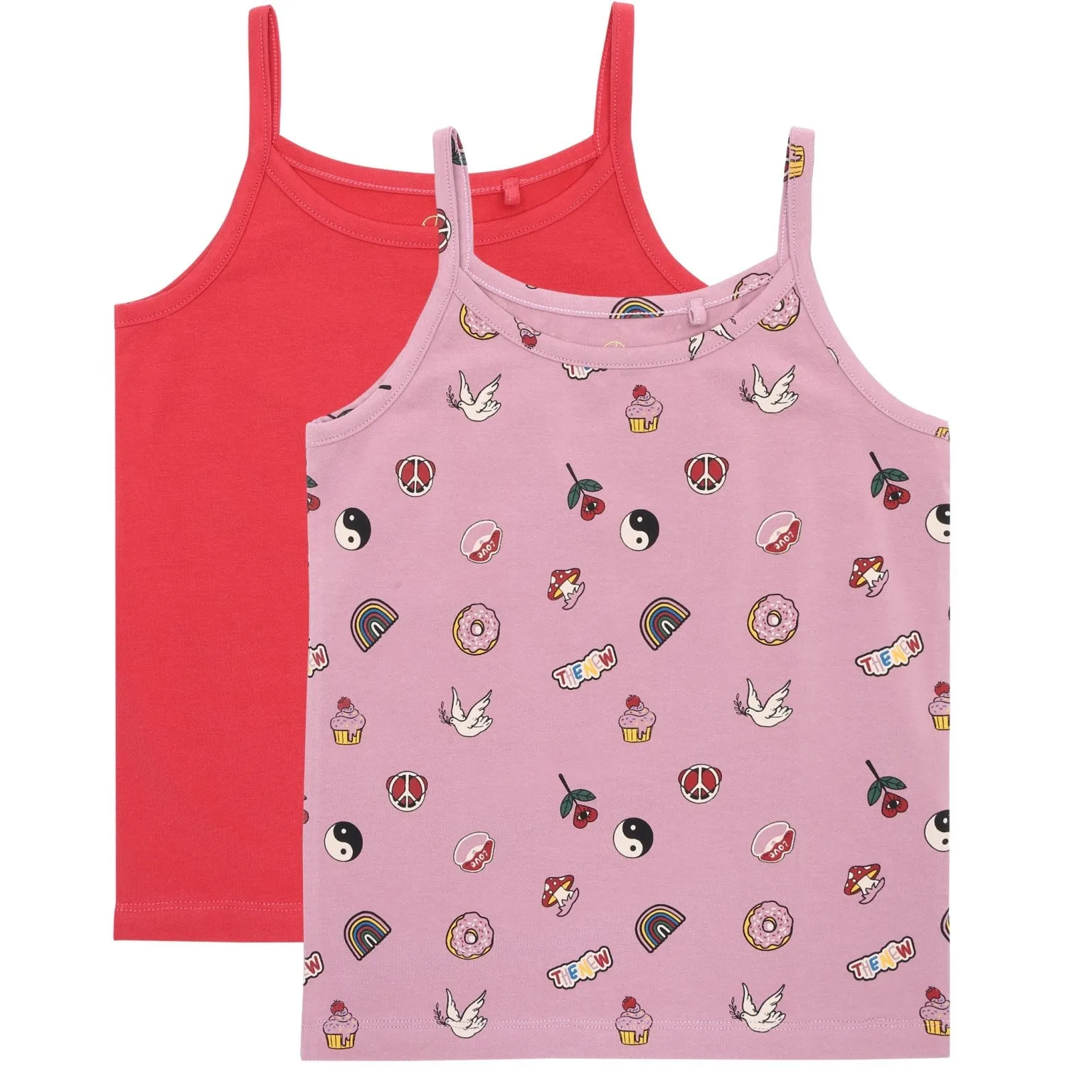 Eco-friendly Thick Straps The New Orchid Haze Strap Top 2-pack