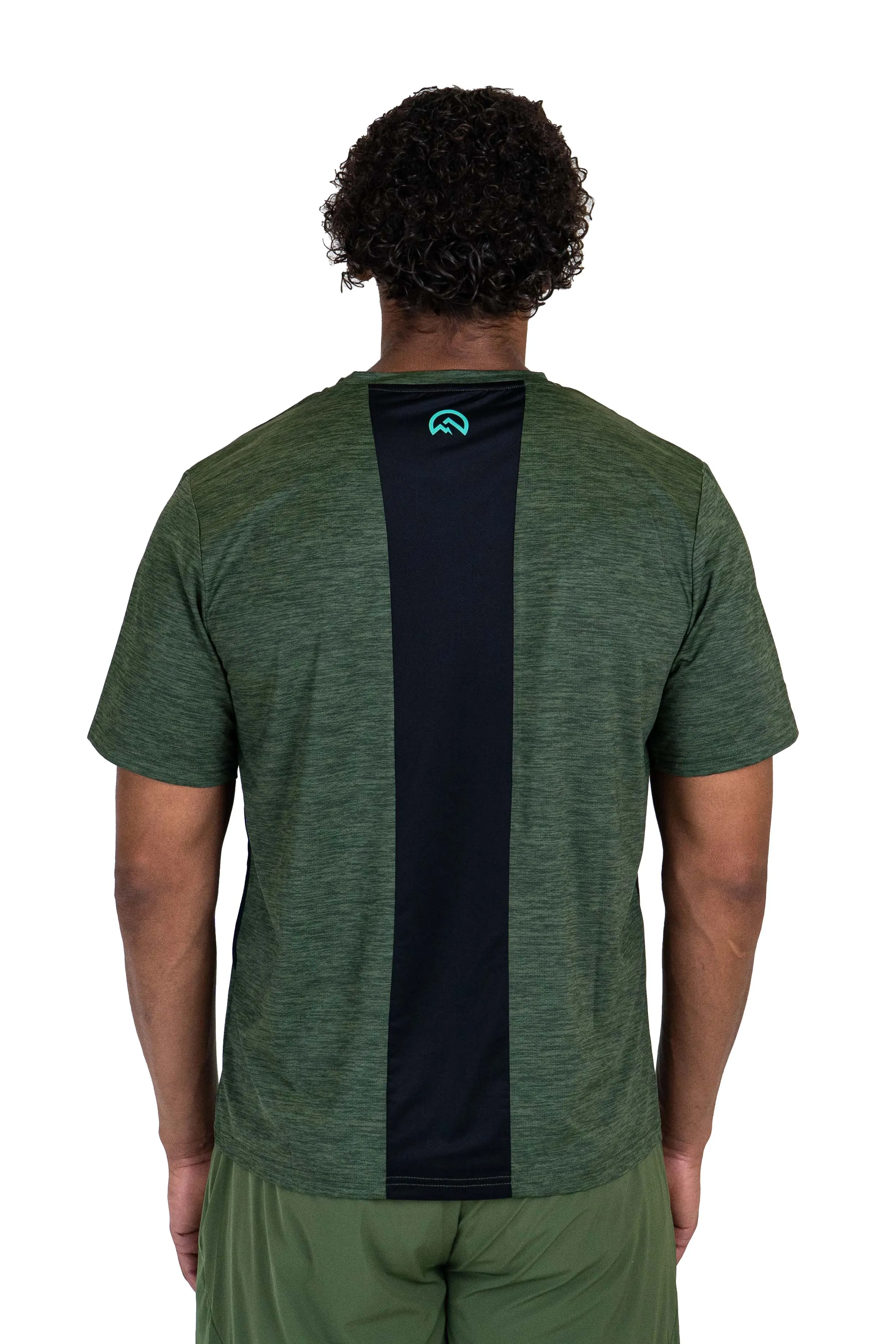 Flux Marl Panel T-Shirt Men Durable Polyester Blend