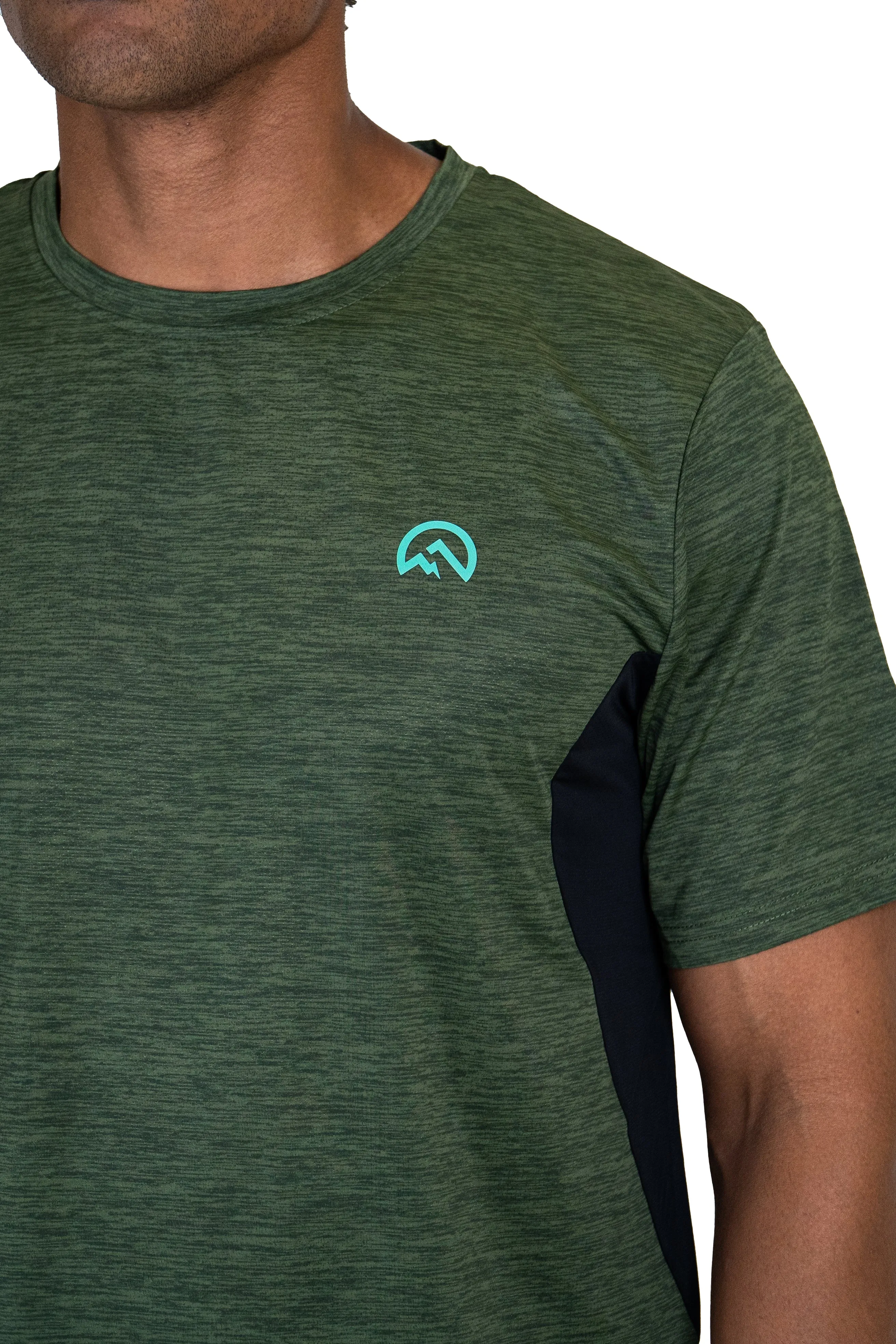 Flux Marl Panel T-Shirt Men archery