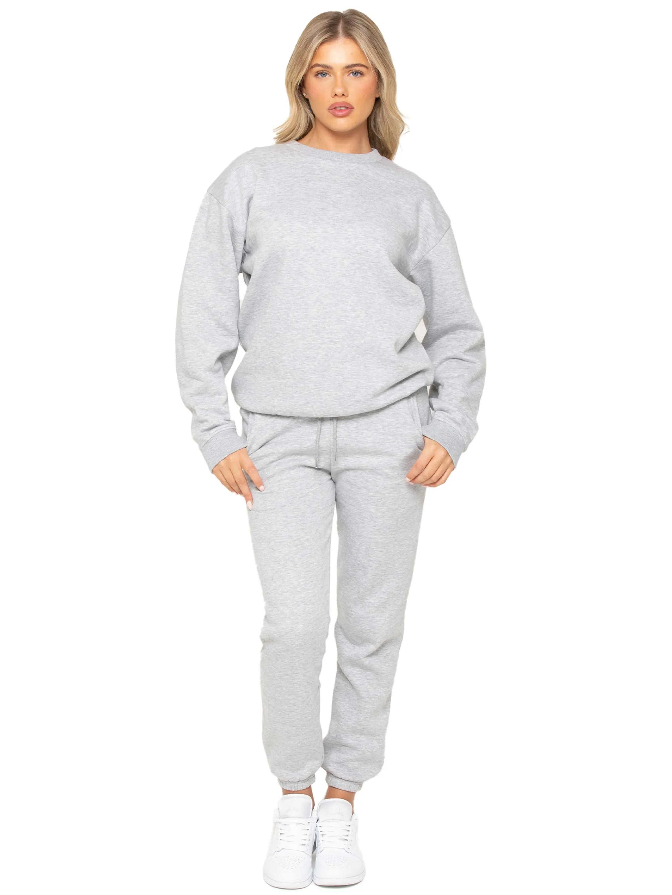 Enzo | Womens Oversized Sweatshirt Tracksuit Faux Fur softball field
