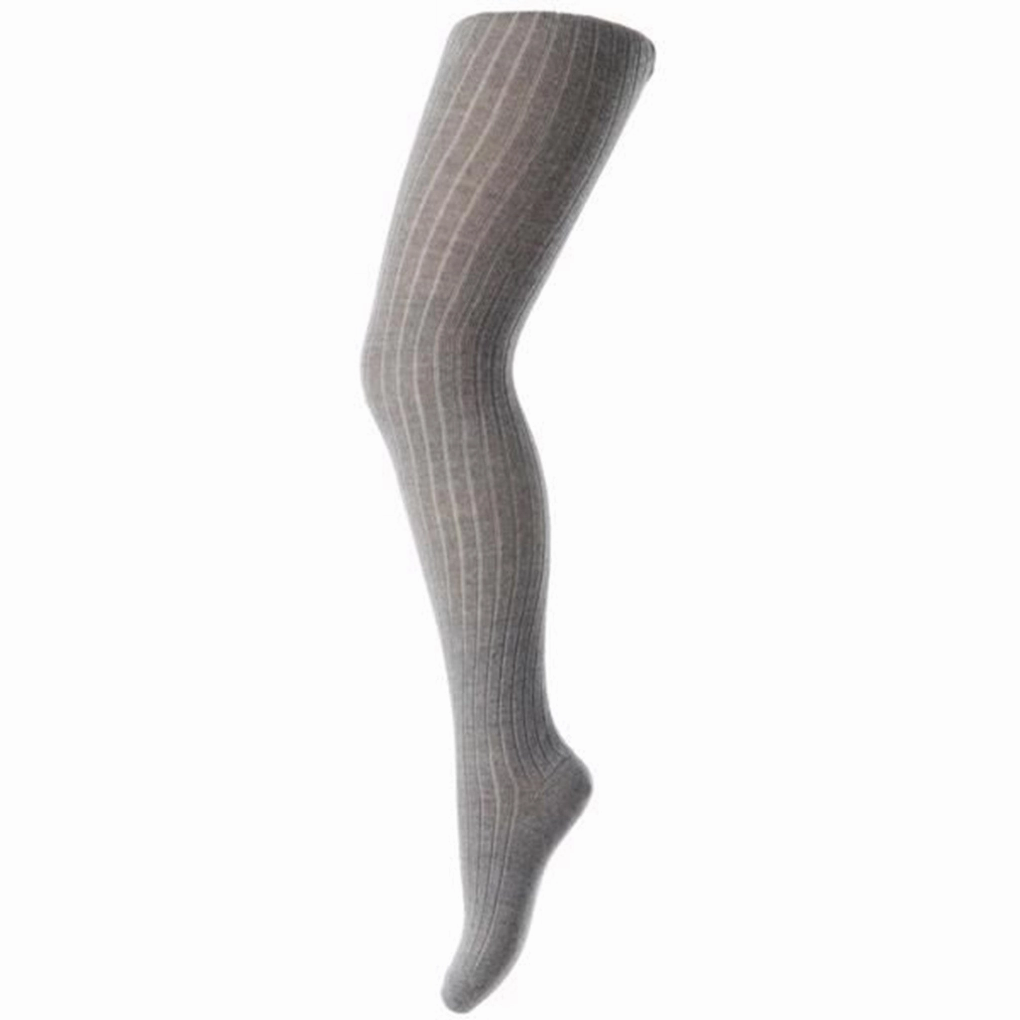 Lightweight Fabric MP Cotton Rib Tights Grey Melange