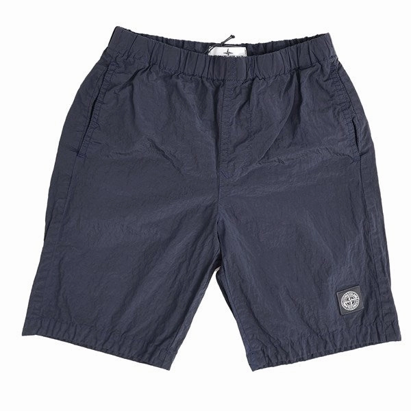 Stone Island Shorts Navy Blue Windproof Design