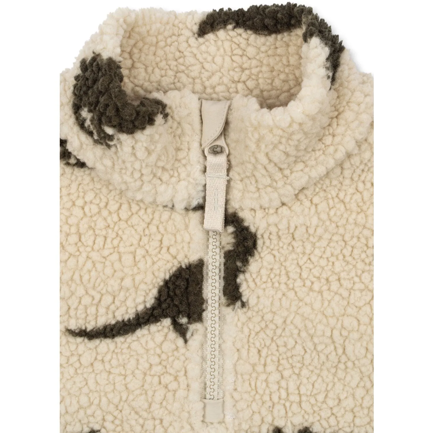 Comfy Look Sporty Comfort Konges Sl?jd Dino Silhouette Jody Teddy Half Zip Grs