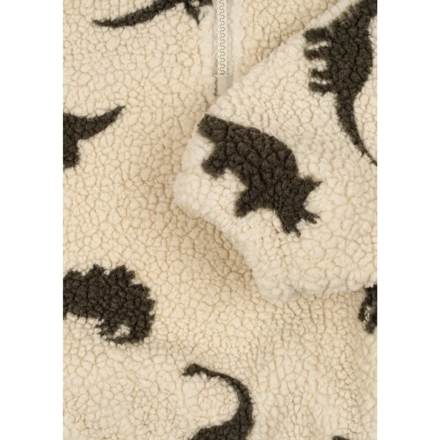 Konges Sl?jd Dino Silhouette Jody Teddy Half Zip Grs Gear Layer