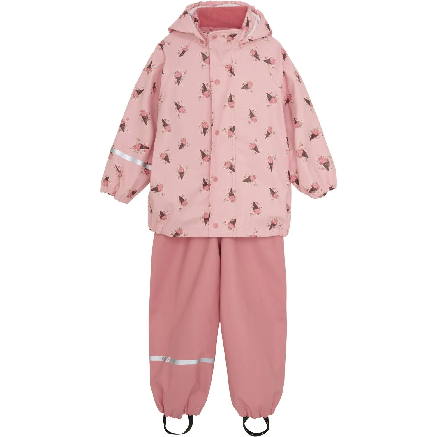 CeLaVi Peach Blossom Rainwear Set - AOP Seasonal Outdoor Look