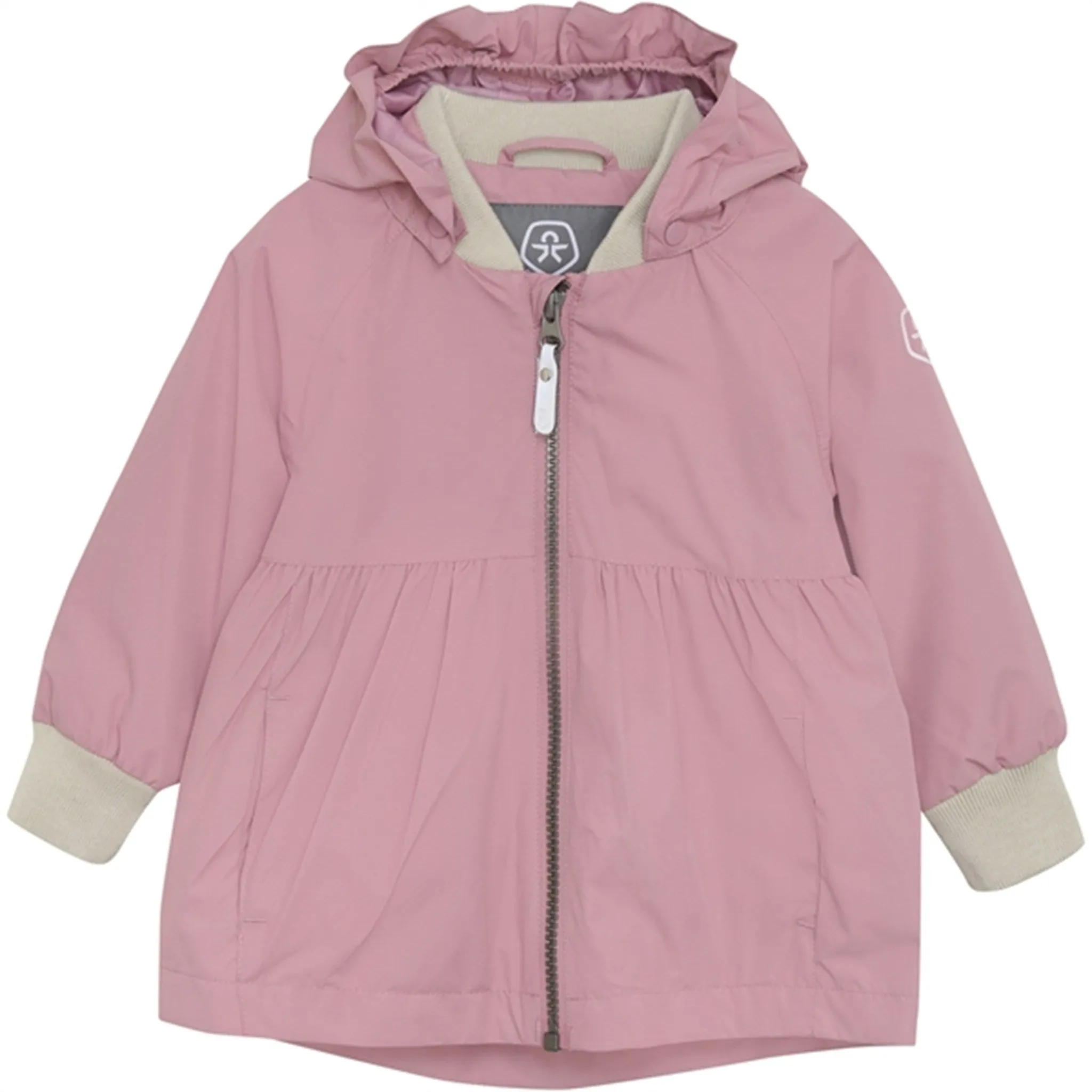 Knee Length Color Kids Jacket Foxglove