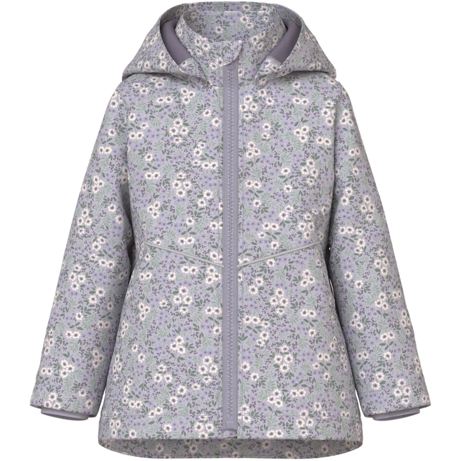 Custom - made Name It Misty Lilac Small Flower Maxi Li Jacket AOP