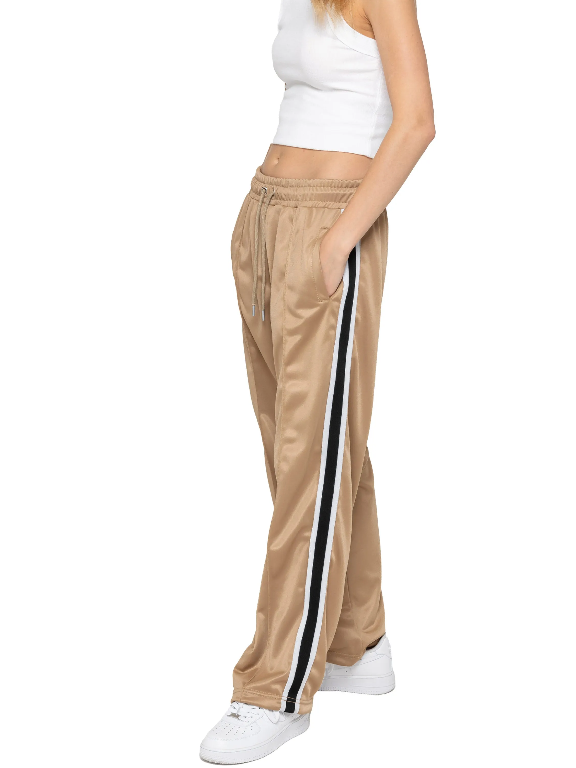FullZipClosure Taped Neckline Enzo | Womens Striped Trousers