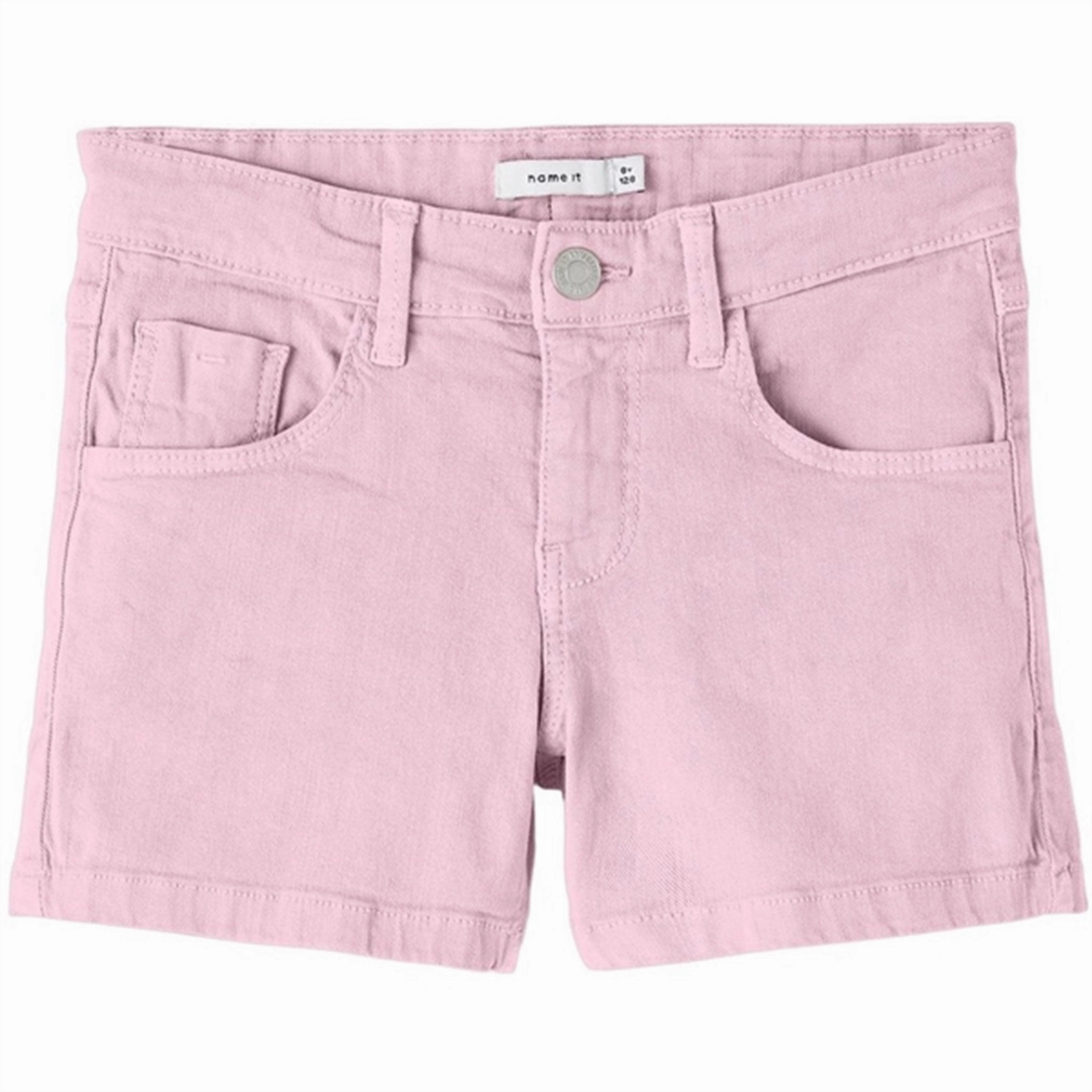 spandex blend WrinkleFreeFabric Name it Parfait Pink Rose Twill Shorts Noos