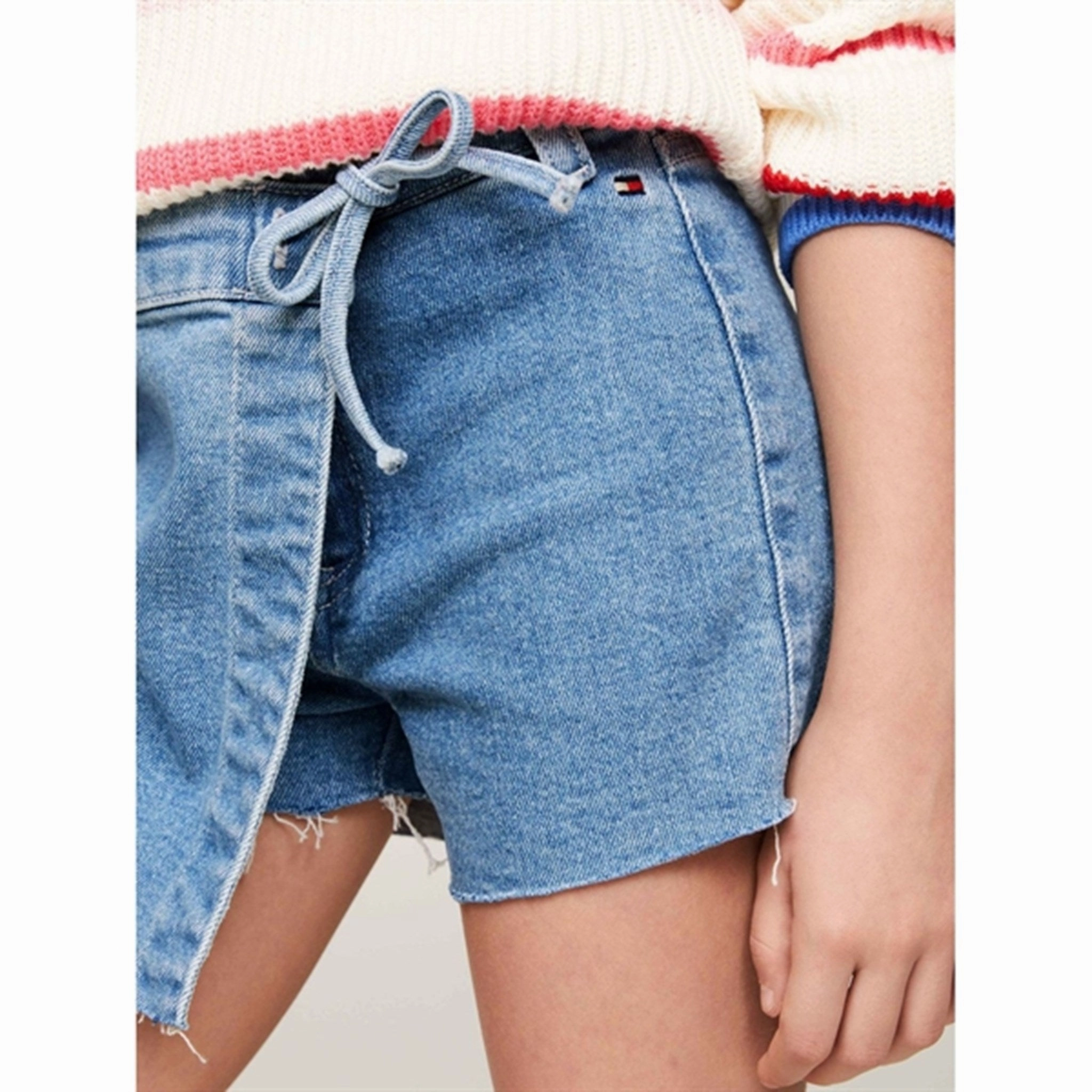 Eco Conscious Packaging striped shorts Tommy Hilfiger Denim Skorts Light Wash Lightused