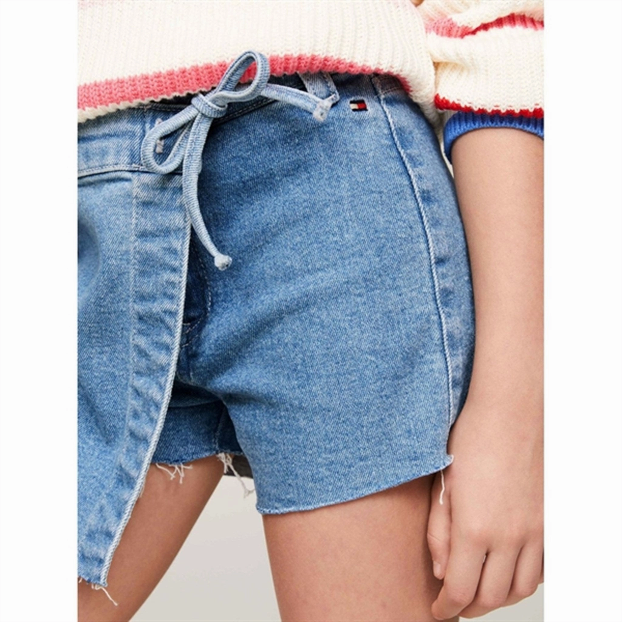 Tommy Hilfiger Denim Skorts Light Wash Lightused Classic Shorts Style Basic