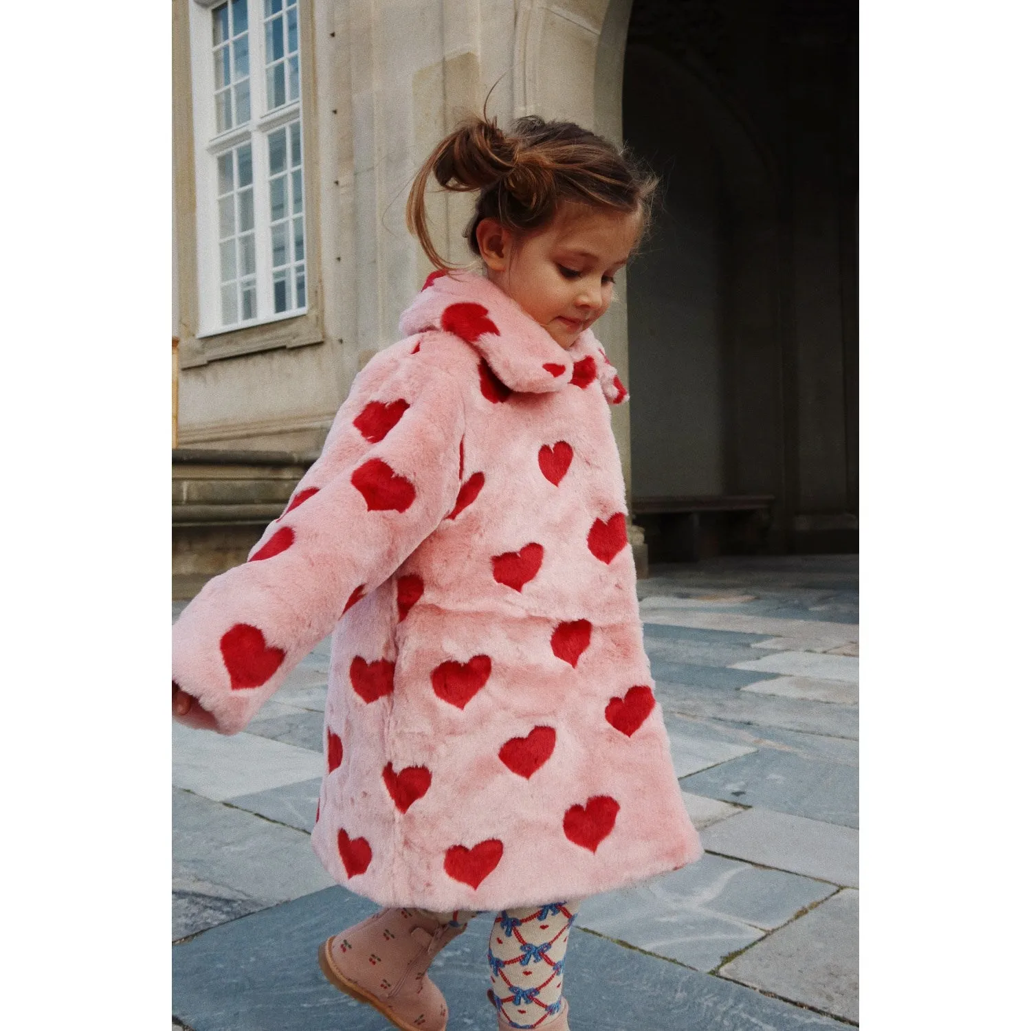 Konges Sl?jd Coeur Mellow Fuzzie Coat Double Stitched Construction Dynamic Feel