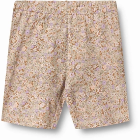 Ergonomic Panel Design Classic Cut Wheat Lilac Flower Meadow Bike Shorts Anne