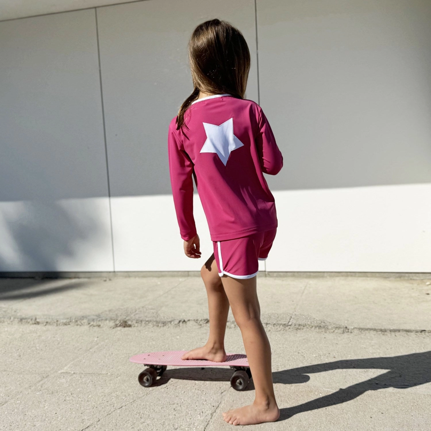 Petit Crabe Mulberry Etoile Zipper Uv-Swim Shirt L/S Ultraviolet Dispersant Finish Gender Neutral