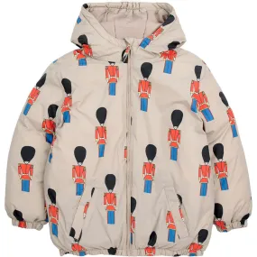 Bobo Choses Light Brown Little Tin Soldiers All Over Anorak Stylish casual wear