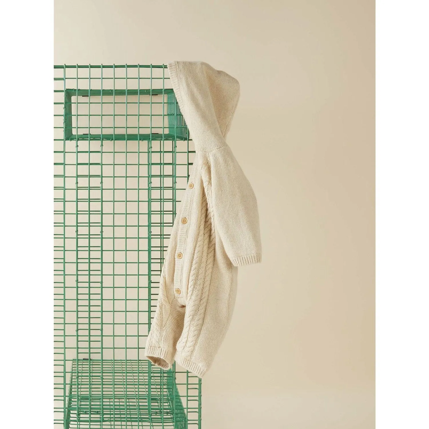 Fair-Trade Shimmer-Finish Name It Summer Sand Osuit Knit Sleepsuit