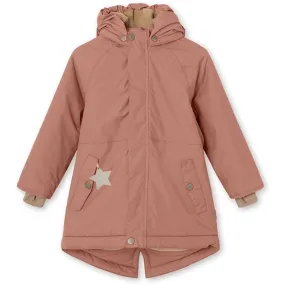 MINI A TURE Vikana Fleece Winter Jacket Wood Rose Degree Modern Look