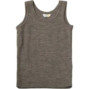 Joha Wool Beige Undershirt Flat Lock Seams hand - washable clothing