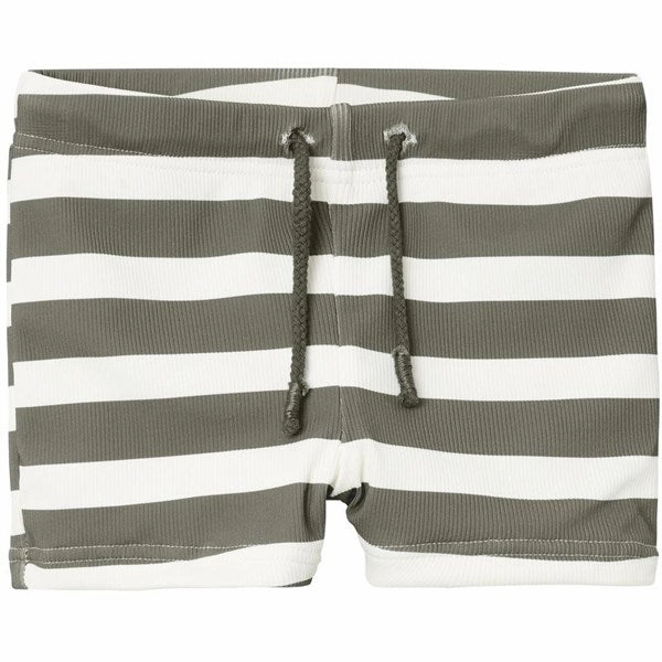 UV Resistant Coating Name it Dusty Olive Jet Stream Zib Swim shorts