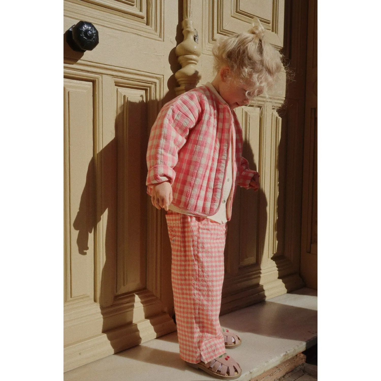 Slide Konges Sl?jd Peach Blossom Check RHW X KS Bella Jacket