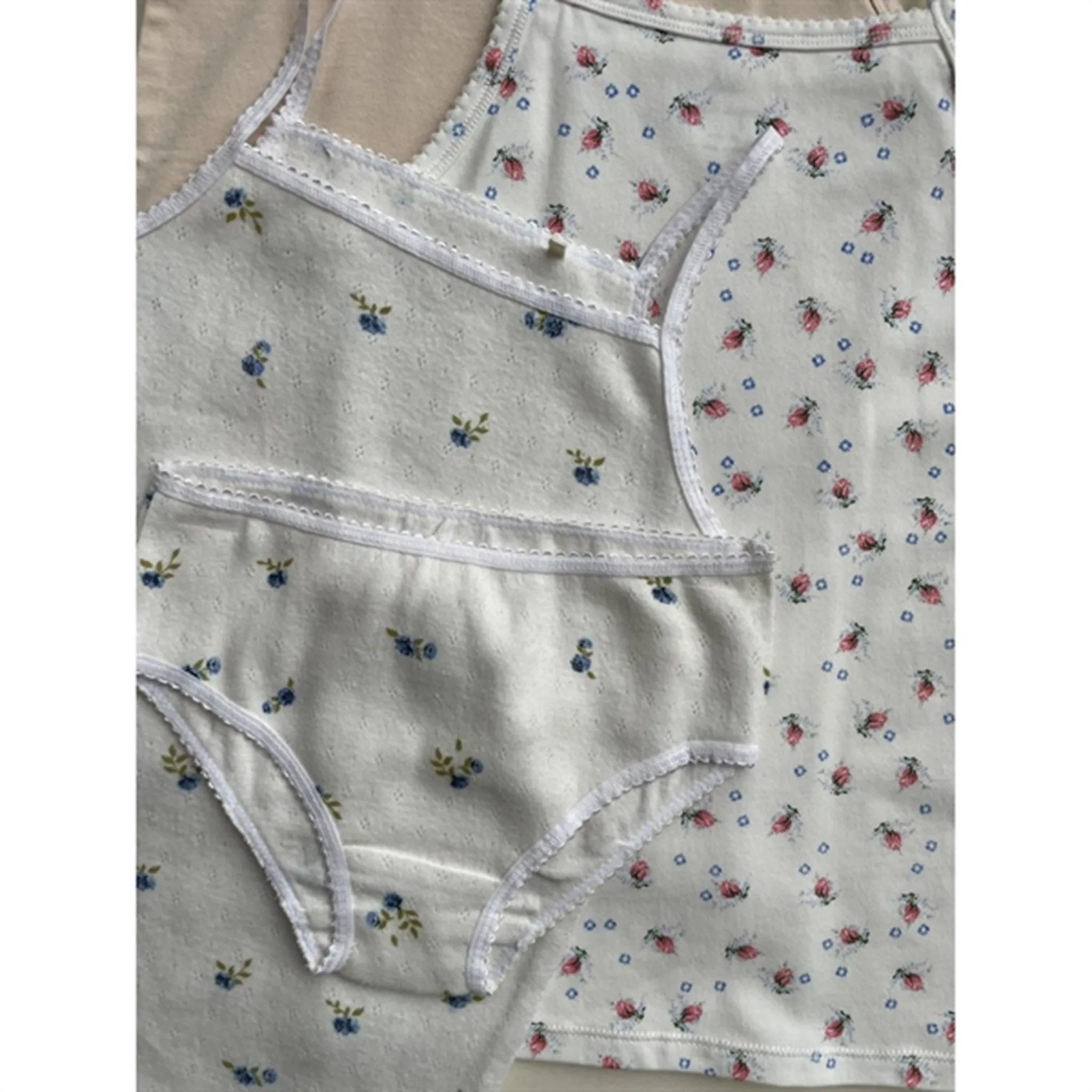 Konges Sl?jd Brise D?? ??t?? White/Nouvelle Peach Basic 2-Pack Strap Top Blend