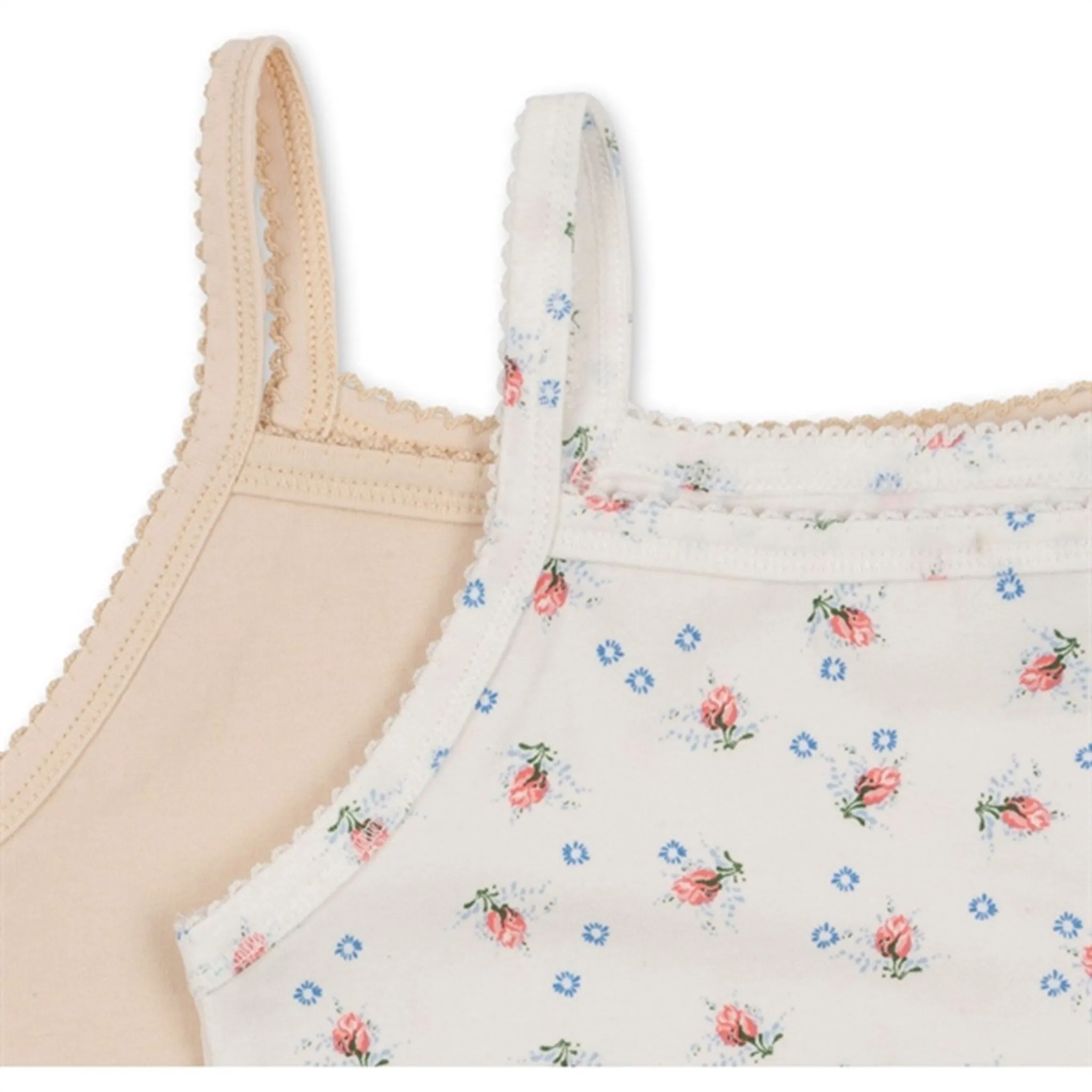 Low Weight Build Personalized Konges Sl?jd Brise D?? ??t?? White/Nouvelle Peach Basic 2-Pack Strap Top