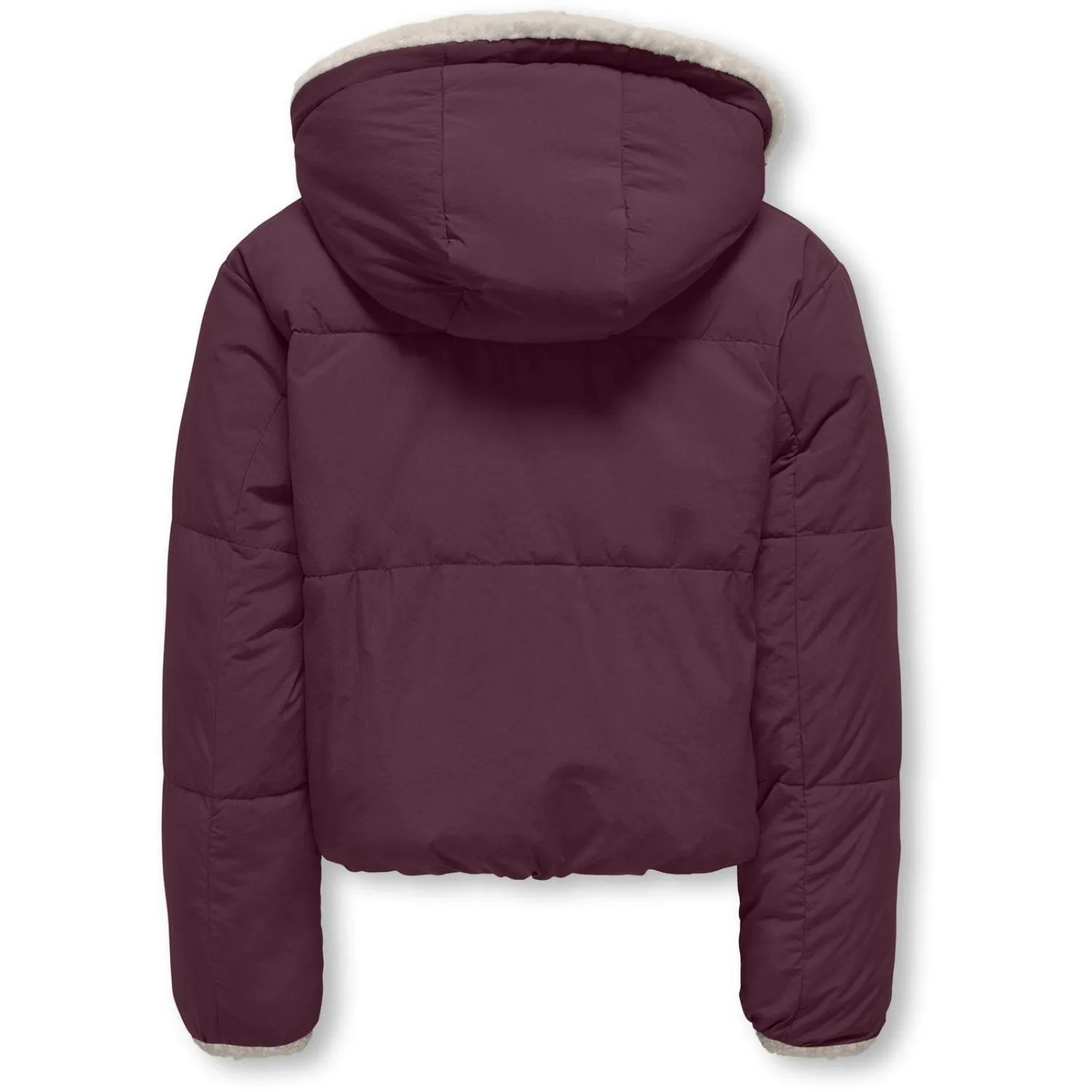 kids ONLY Mauve Wine Kogmaria Life Reversib Puffer Jacket Otw History