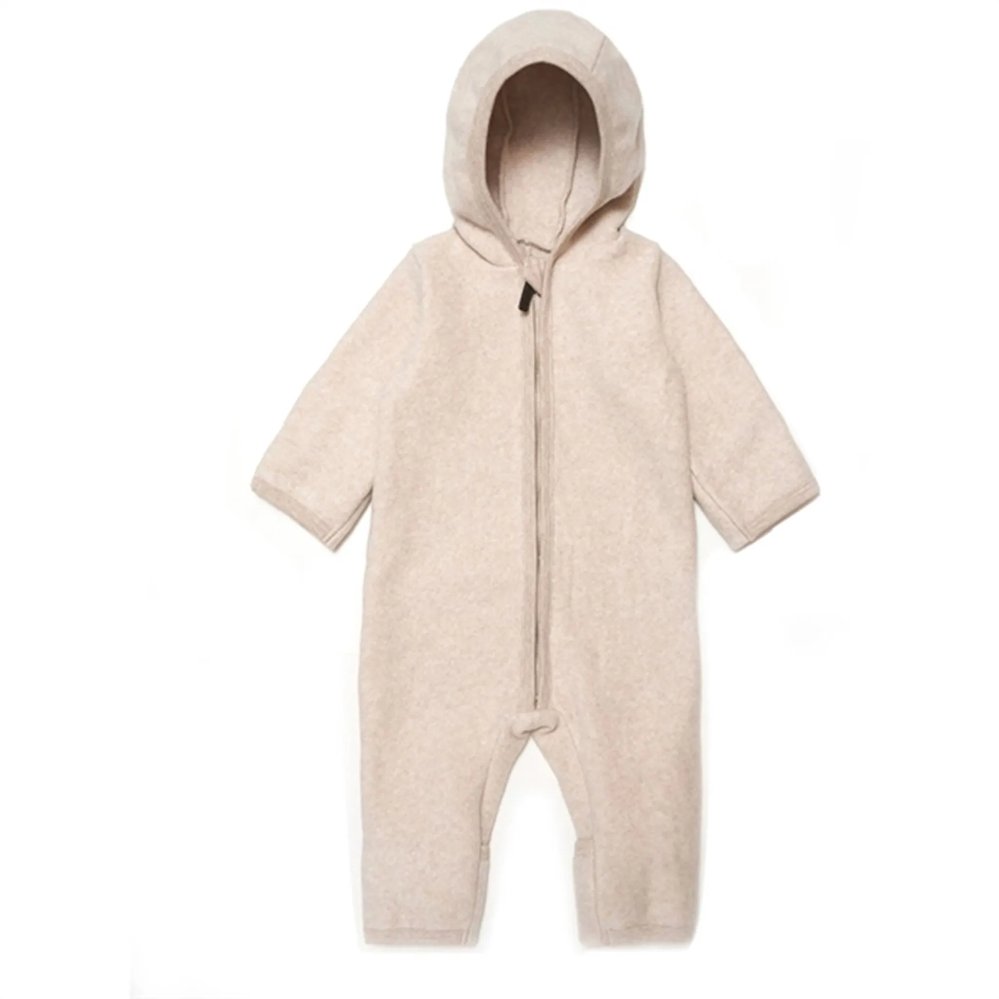 Wardrobe-Staple Striped-Pattern Huttelihut Momo Baby Onesie Camel